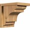Ekena Millwork New Brighton Smooth Corbel w/Backplate, Western Red Cedar, 7 1/2"W x 10"D x 10"H COR08X10X10NEB01SWR - alternate 1